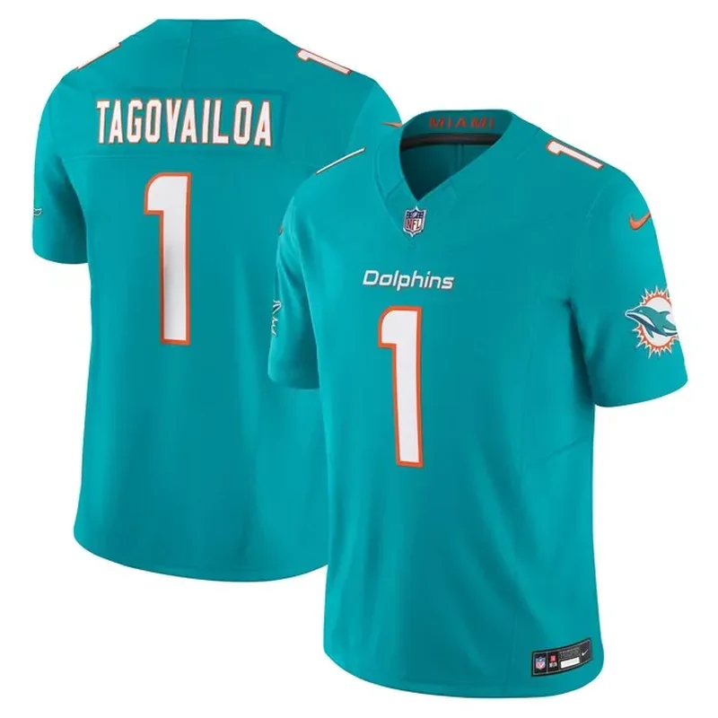 Tua Tagovailoa Miami Dolphins Vapor Fuse Jersey Aqua