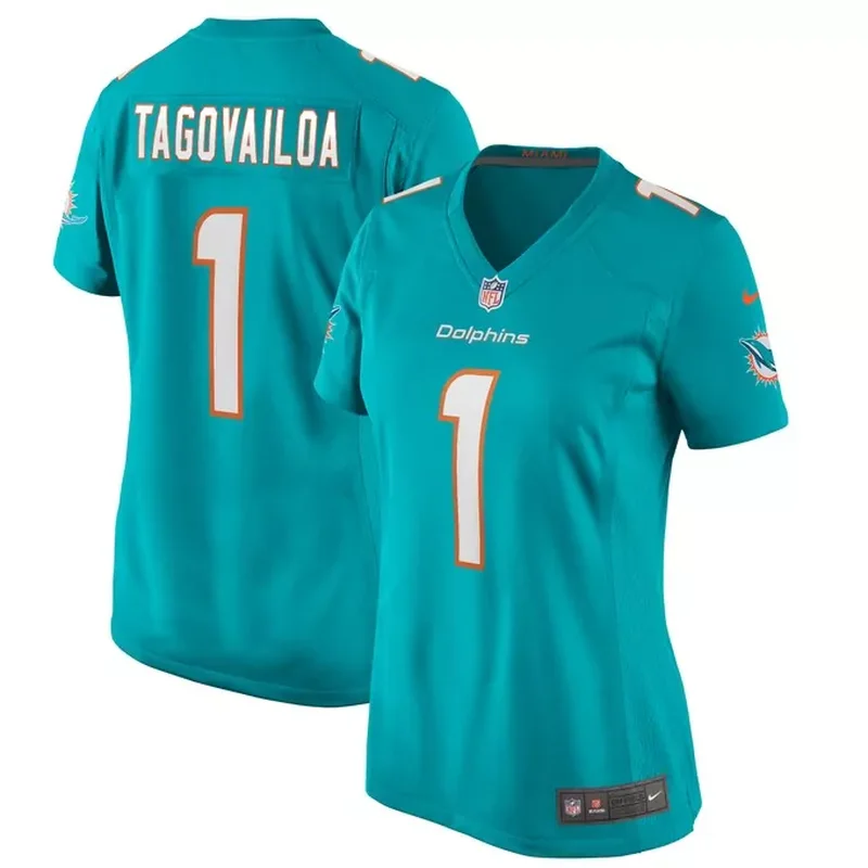 Tua Tagovailoa Miami Dolphins Womens Game Jersey Aqua