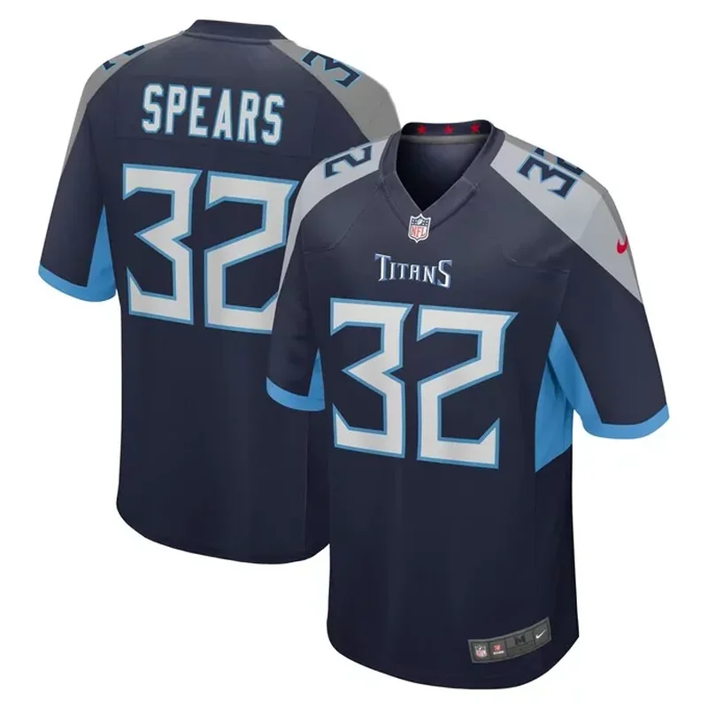 Tony Pollard Tennessee Titans Womens Game Player Jersey Navy - Image 3