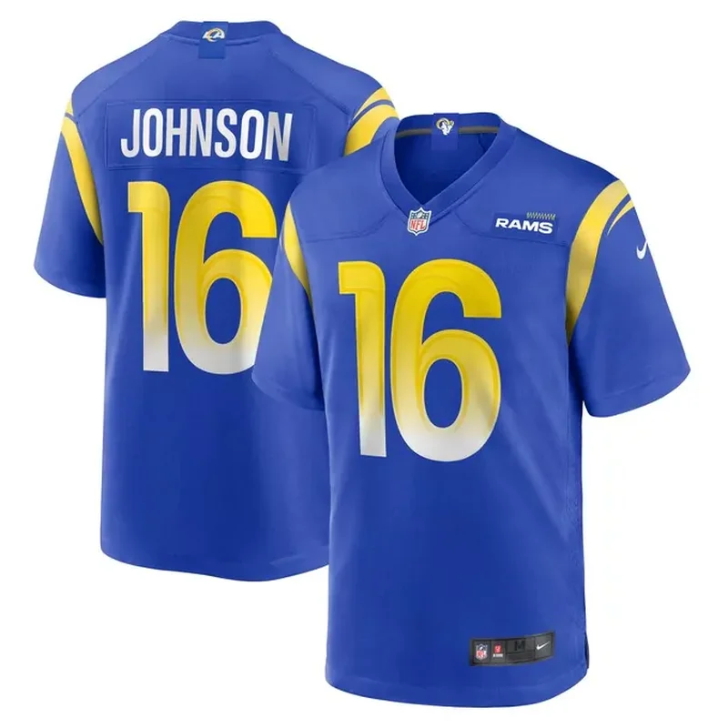 Tyler Johnson Los Angeles Rams Team Game Jersey Royal