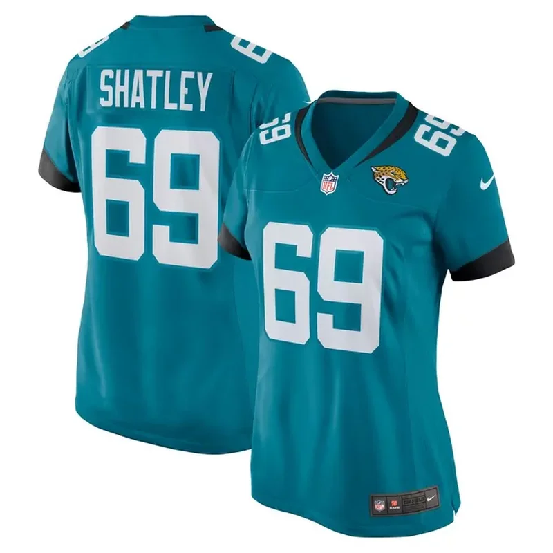 Ezra Cleveland Jacksonville Jaguars Womens Game Jersey Teal - Image 5