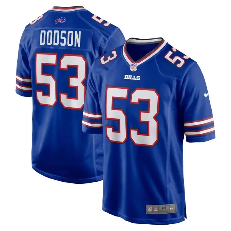 Tyrel Dodson Buffalo Bills Game Player Jersey Royal