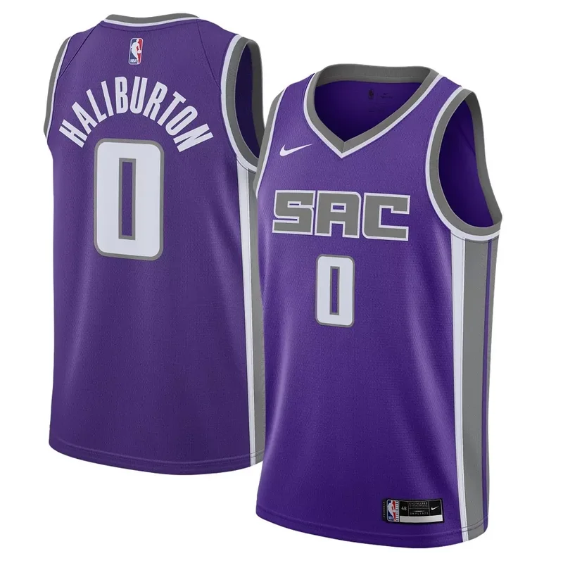 Tyrese Haliburton Sacramento Kings 2020/21 Jersey Purple - Icon Edition NBA