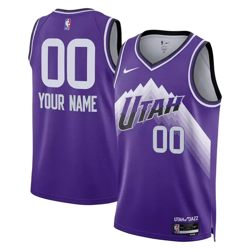 Utah Jazz Unisex 2023/24 Custom Jersey Purple City Edition