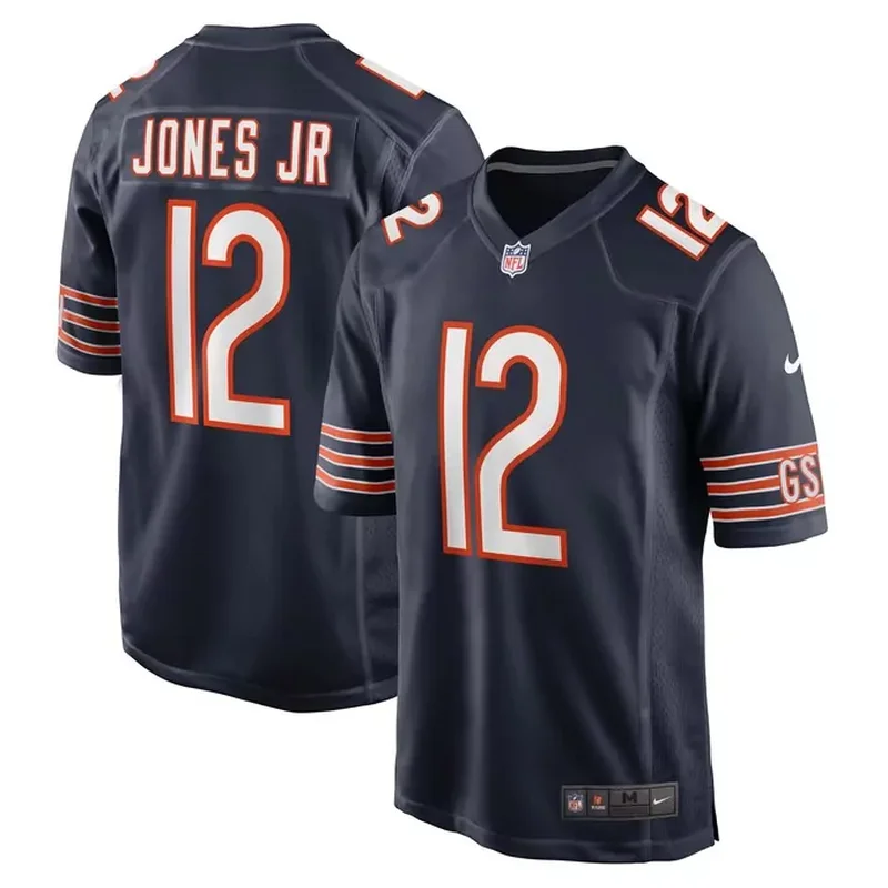Justin Fields Chicago Bears Inverted Game Jersey Gray - Image 3