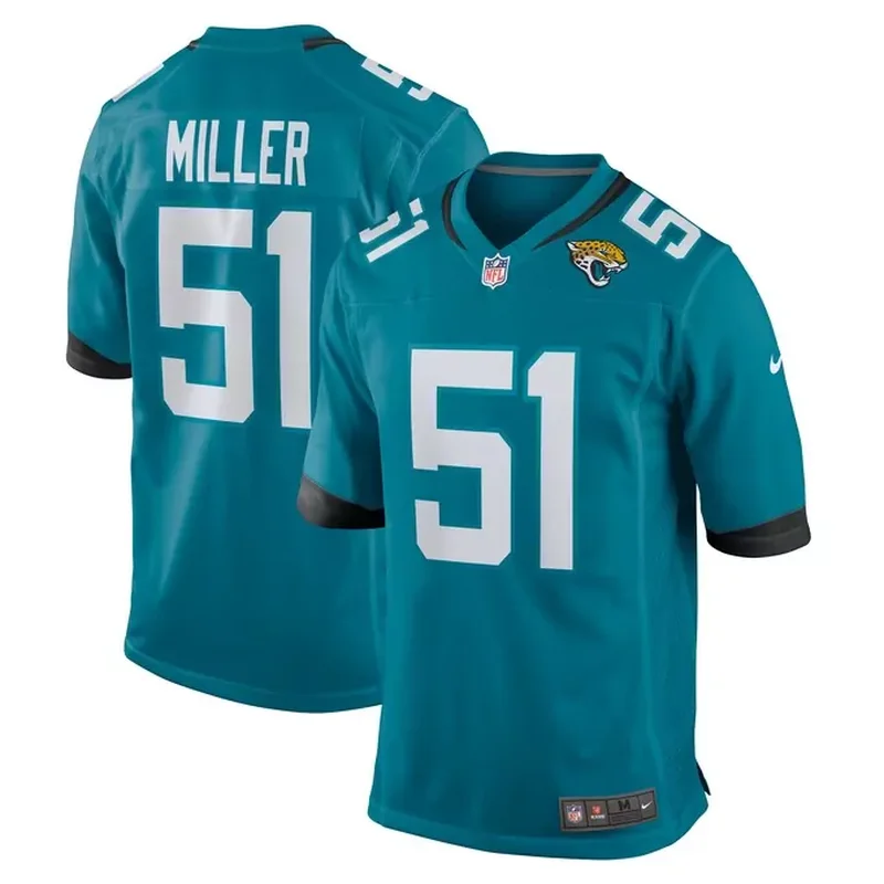 Ventrell Miller Jacksonville Jaguars Game Jersey Teal