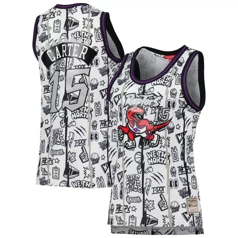 Marcus Camby Toronto Raptors 1996/97 Classics Jersey White - Image 2