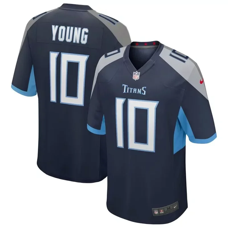 Eddie George Tennessee Titans Womens Game Retired Player Jersey Navy - Image 2