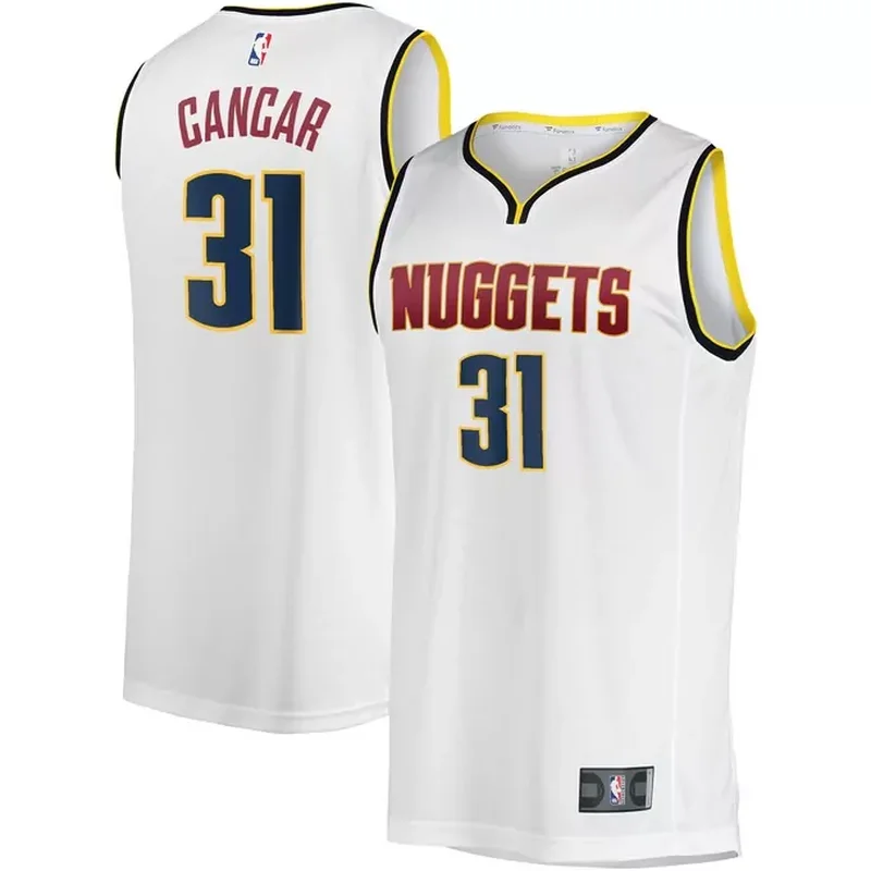 Vlatko Cancar Denver Nuggets Fast Break Player Jersey Association Edition White