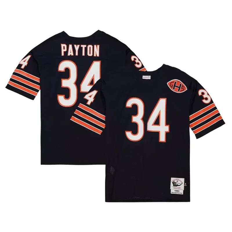 Dick Butkus Chicago Bears Game Retired Player Jersey Navy - Image 3
