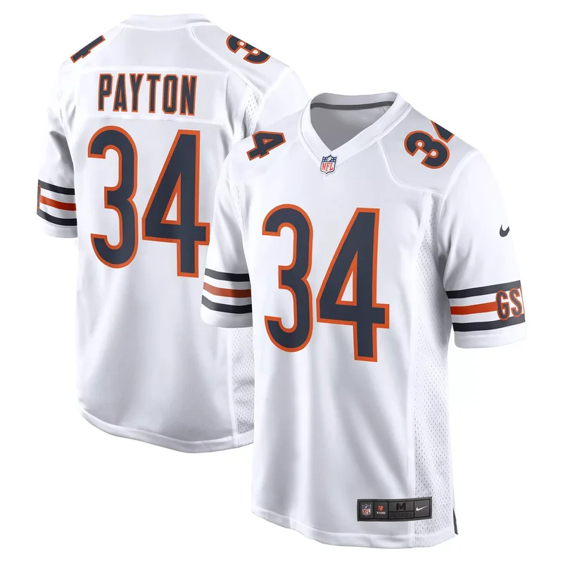 Walter Payton Chicago Bears Retired Player Away Game Jersey - White NFL