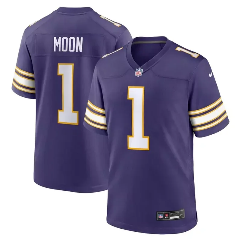 Warren Moon Minnesota Vikings Classic Retired Player Game Jersey Purple