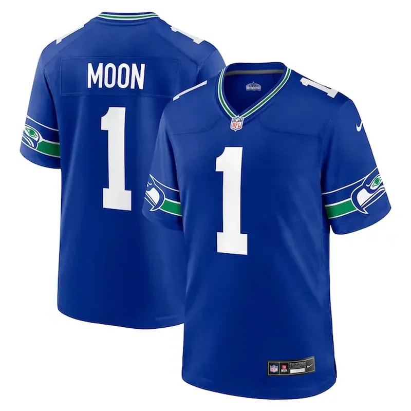 Kenny Easley Seattle Seahawks Throwback Retired Player Game Jersey Royal - Image 2