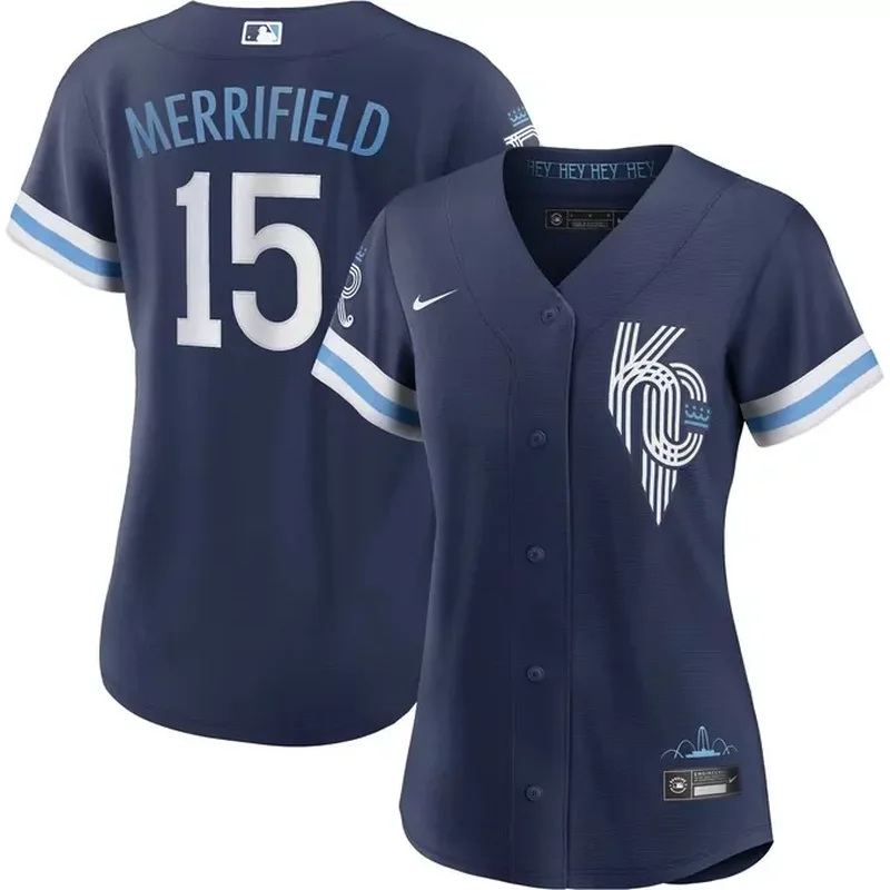 Whit Merrifield Kansas City Royals Womens City Connect Player Jersey Navy