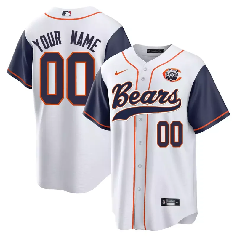 White Bears Throwback Baseball Custom Jersey All Stitched - Image 4