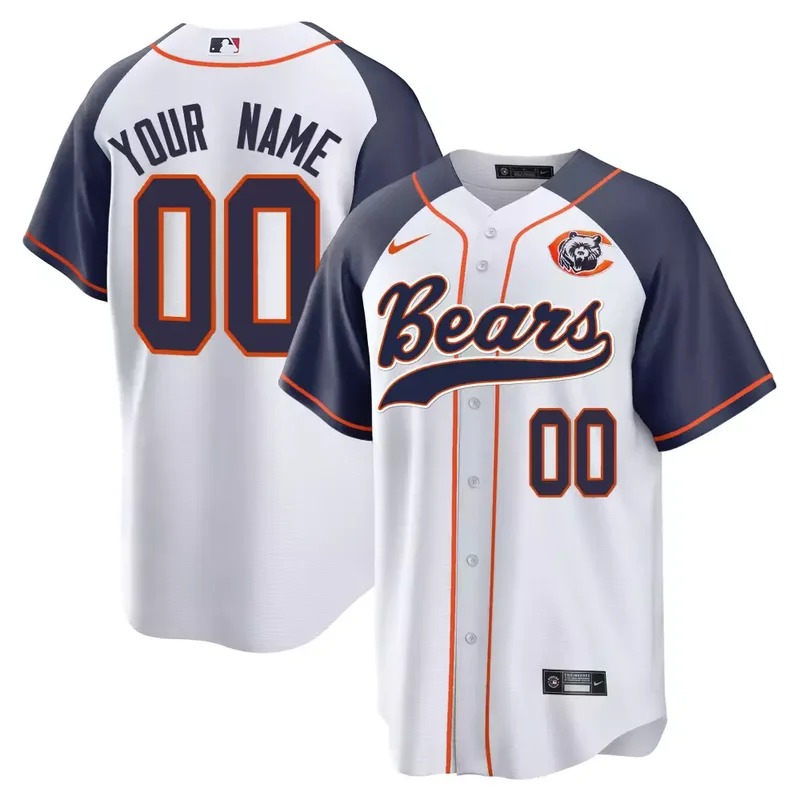 White Bears Throwback Baseball Custom Jersey All Stitched - Image 3