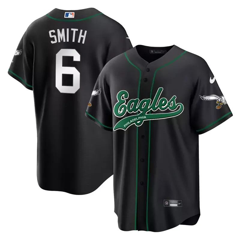 White Darius Slay Jr Eagles Kelly Green Baseball Jersey All Stitched - Image 5