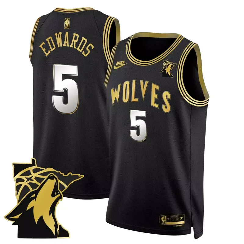 White Gold Karl Anthony Towns Minnesota Timberwolves Swingman Jersey V2 Minnesota Patch All Stitched - Image 4