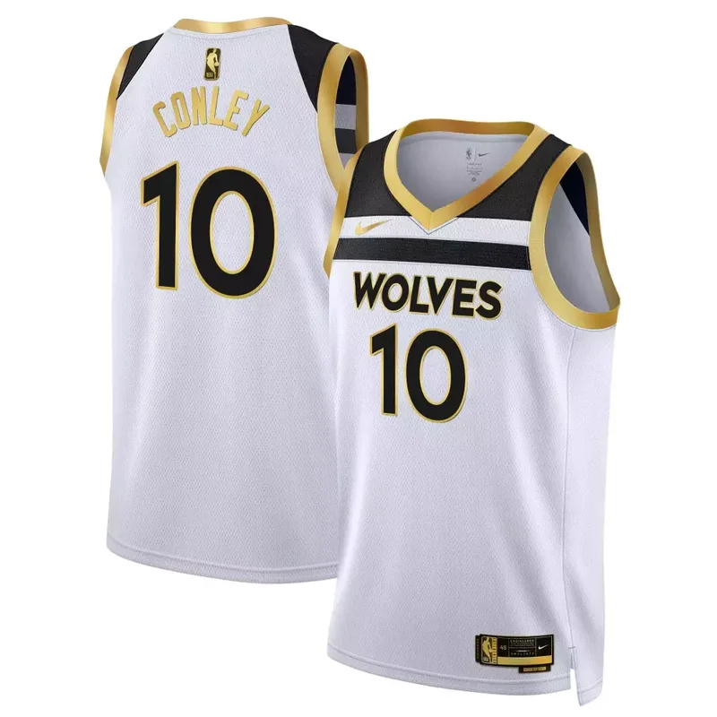 White Gold Rudy Gobert Minnesota Timberwolves Swingman Jersey V3 All Stitched - Image 2