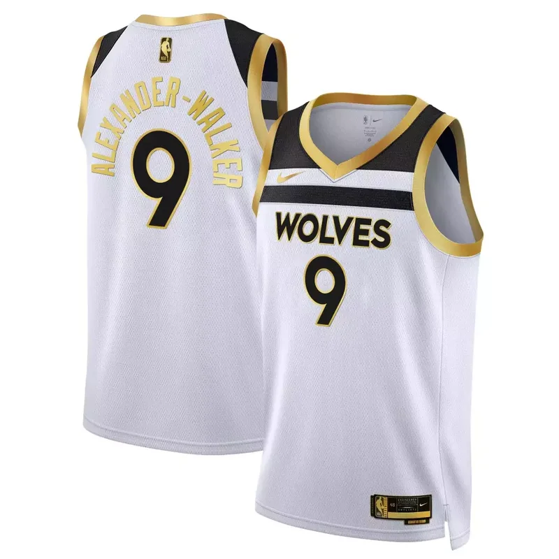 White Gold Rudy Gobert Minnesota Timberwolves Swingman Jersey V3 All Stitched - Image 5