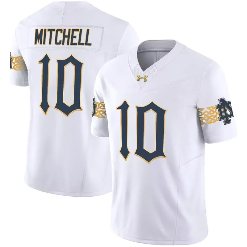 White Jack Kiser Notre Dame Fighting Irish 2024 Vapor Limited Jersey V2 All Stitched - Image 3