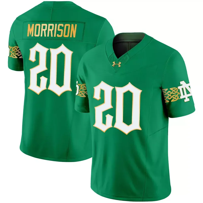 White Jack Kiser Notre Dame Fighting Irish 2024 Vapor Limited Jersey V2 All Stitched - Image 5