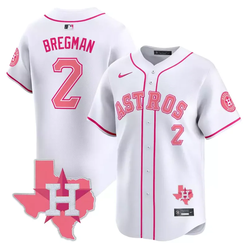 White Jeremy Pena Unisex Astros Bubblegum Pink Vapor Premier Limited Jersey V2 All Stitched - Image 4