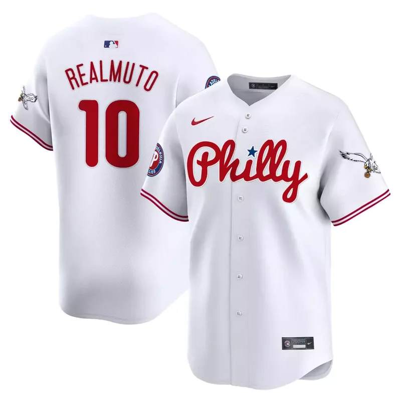 White J T Realmuto Phillies Eagles Vapor Premier Limited Jersey All Stitched