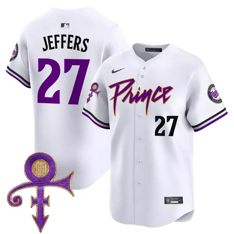 White Prince 1958 Minnesota Twins Prince Patch Vapor Premier Limited Jersey All Stitched - Image 3