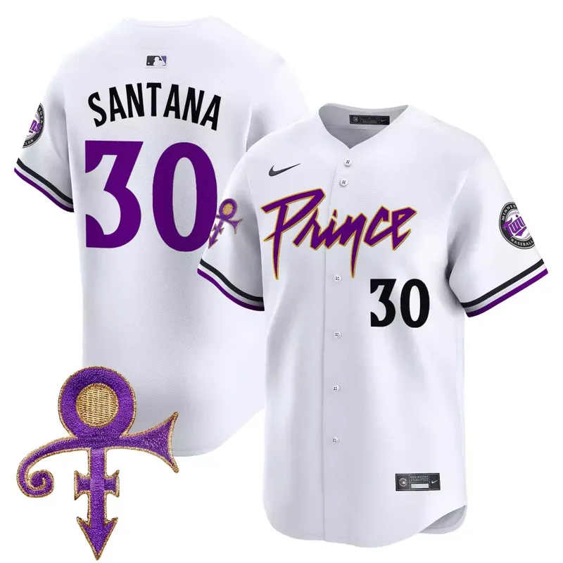 White Prince 1958 Minnesota Twins Prince Patch Vapor Premier Limited Jersey All Stitched - Image 5
