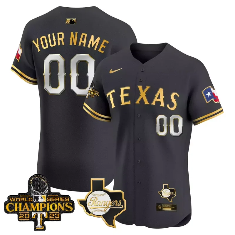 White Texas Rangers World Series Champions Vapor Premier Limited Custom Jersey V2 All Stitched - Image 4