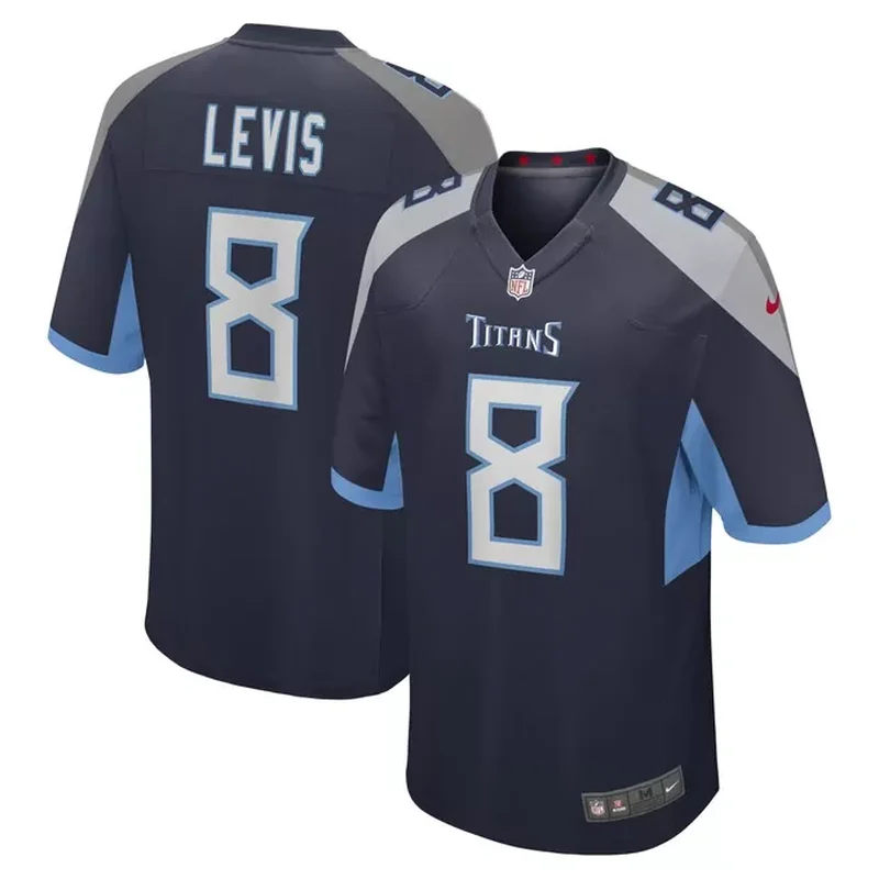 Jeffery Simmons Tennessee Titans Oilers Throwback Alternate Game Player Jersey Light Blue - Image 2