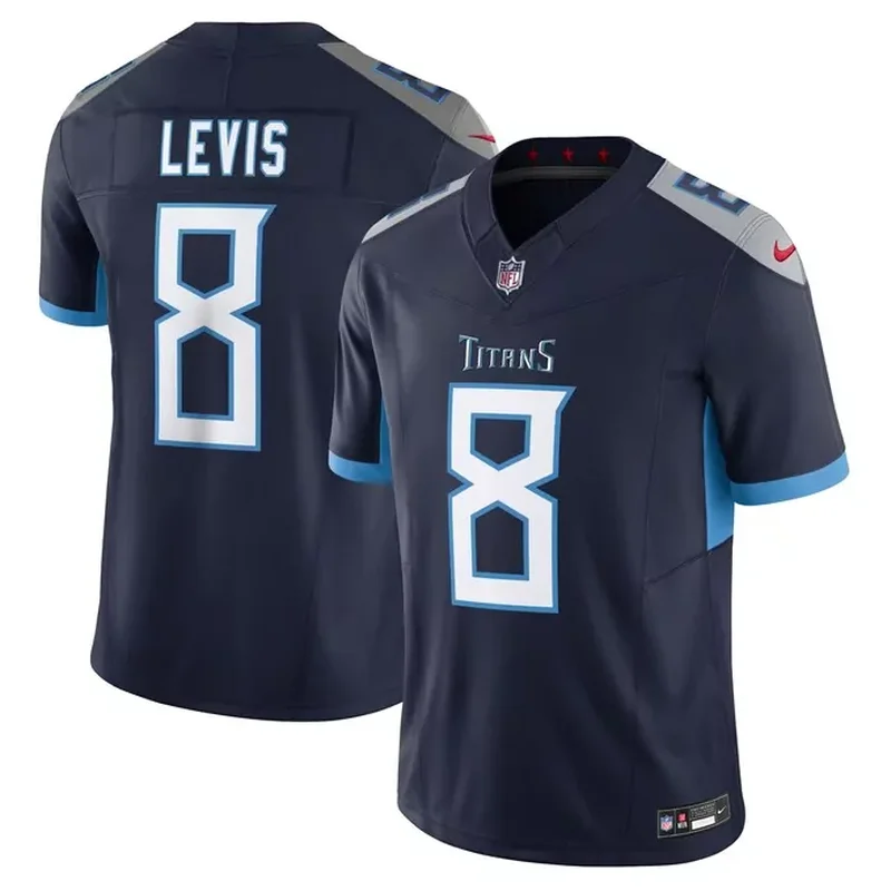 Tennessee Titans Womens Custom Game Jersey Navy - Image 5