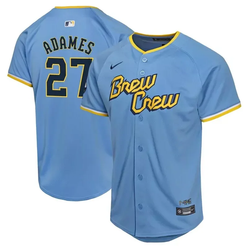 Christian Yelich Milwaukee Brewers Womens Home Player Jersey Cream - Image 5