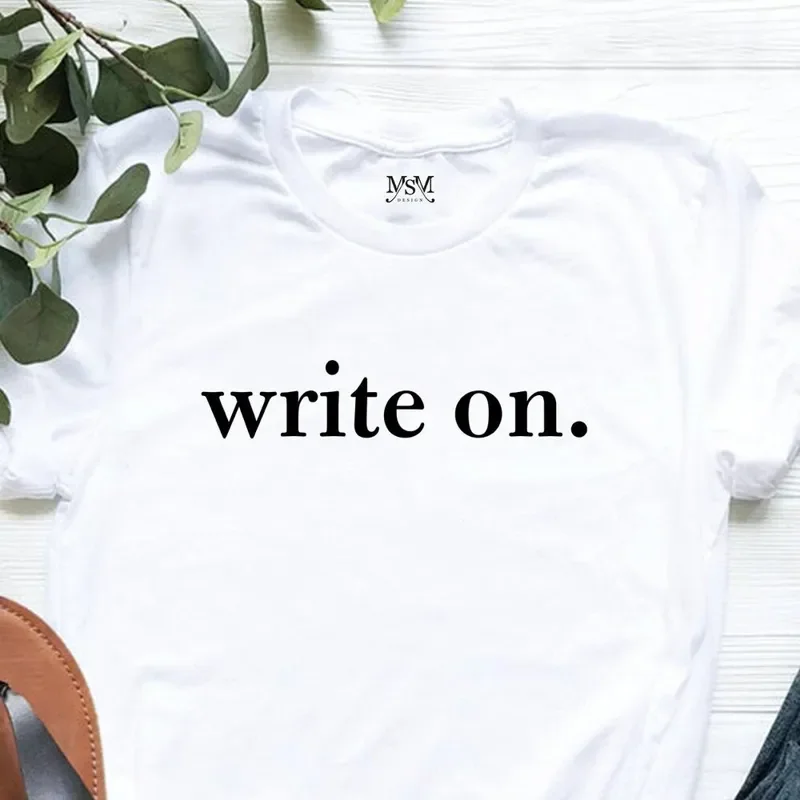 Writer Crewneck Write On Funny Journalist T-Shirt Hoodie Sweater Novel Gift for Novelist