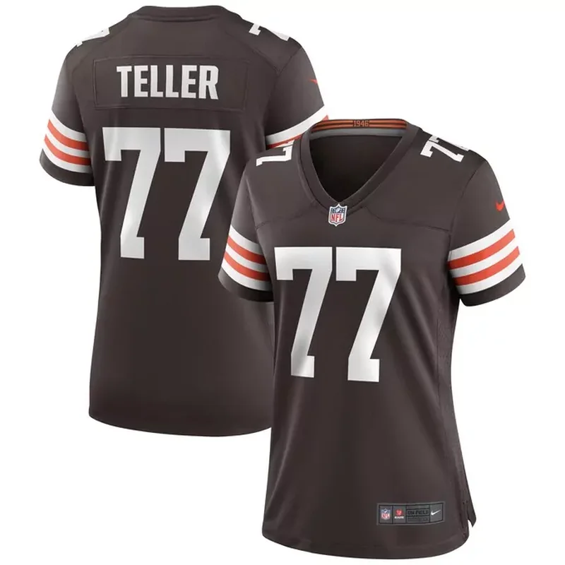 Dawand Jones Cleveland Browns Womens Team Game Jersey Brown - Image 3