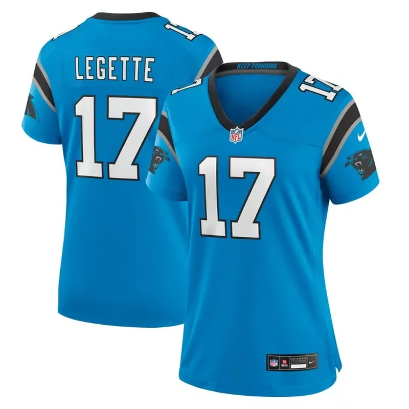 Xavier Legette Carolina Panthers Womens Alternate Game Jersey Blue