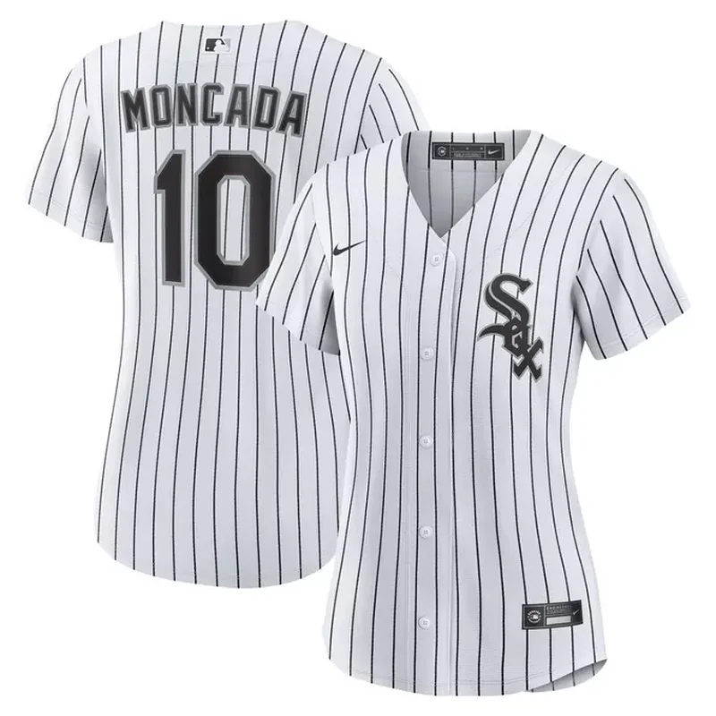Oscar Colas Chicago White Sox Home Elite Player Jersey White - Image 4