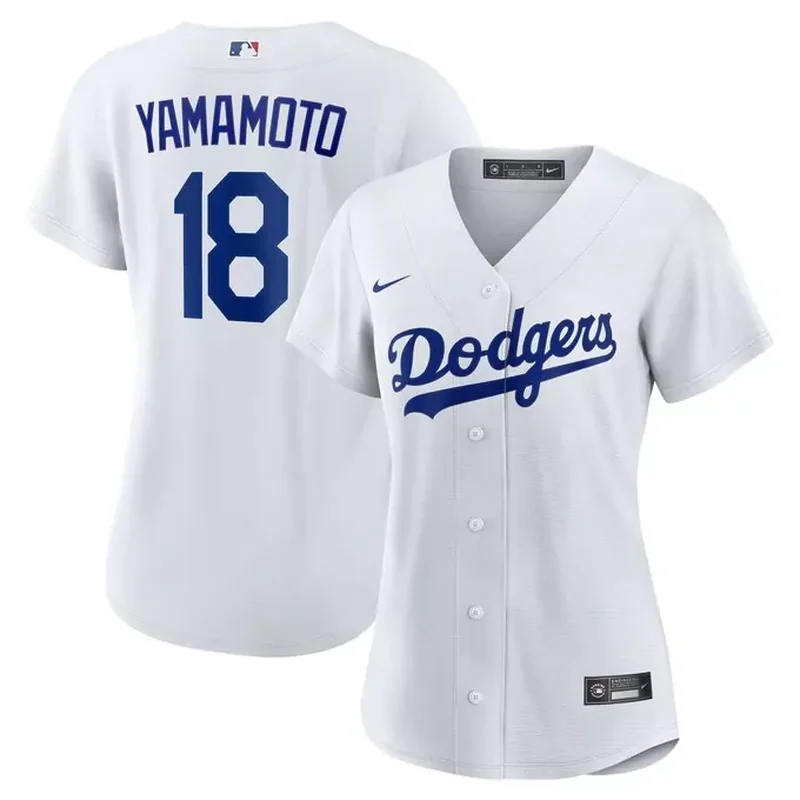 Los Angeles Dodgers Home Elite Jersey White - Image 5