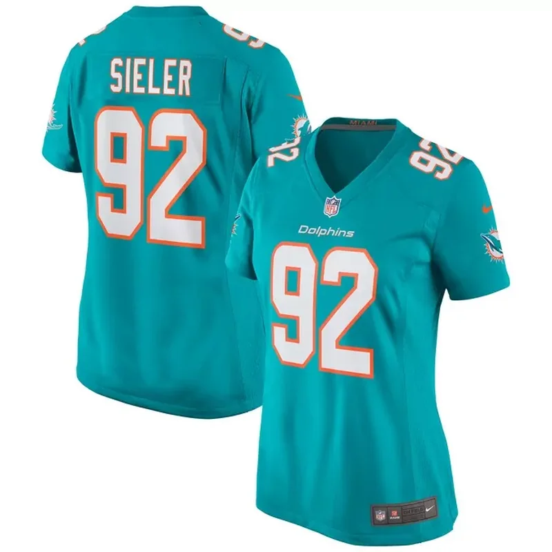 Larry Csonka Miami Dolphins Retired Player Jersey Aqua - Image 5