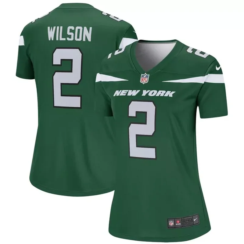 Zach Wilson New York Jets Womens Team Legend Player Performance Top Jersey Green