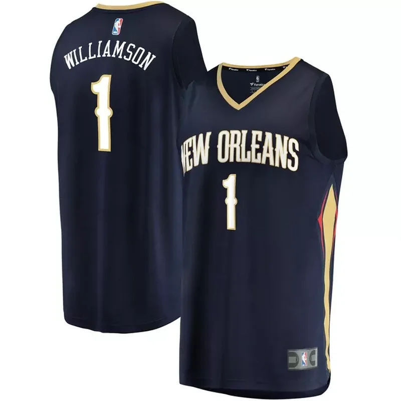 Zion Williamson New Orleans Pelicans Fast Break Player Jersey Icon Edition Navy