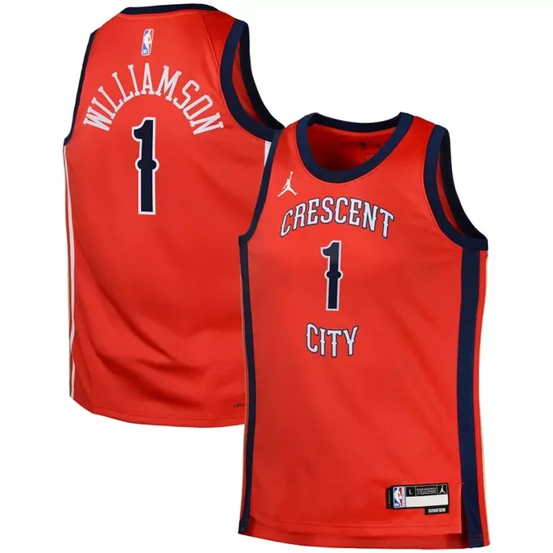 Zion Williamson New Orleans Pelicans Jordan Brand Player Jersey Statement Edition Red - Image 4