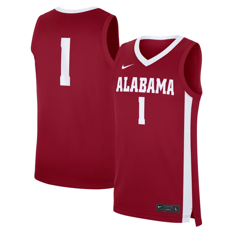Alabama Crimson Tide Jersey #1 Crimson Game | Size: Up to 5XL | Style: Mens Womens Youth - Image 3