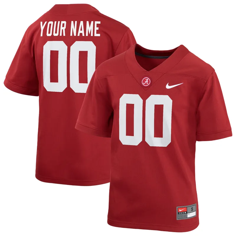 Alabama Crimson Tide Jersey Black On The Clock Full Button | Size: Up to 5XL | Style: Mens Womens Youth - Image 5