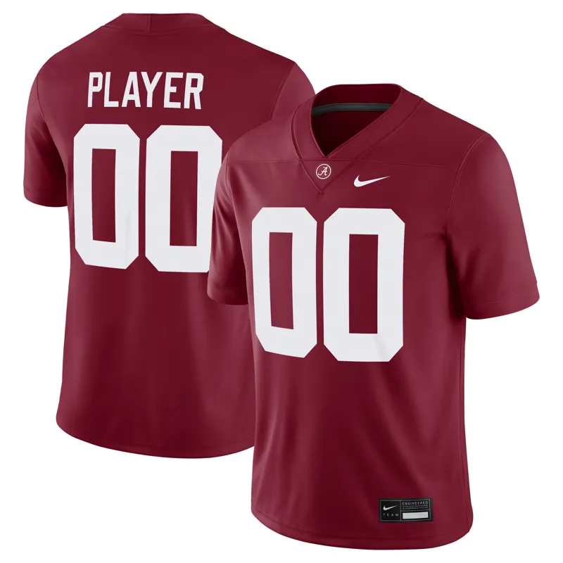 Alabama Crimson Tide Jersey Crimson Custom Football Game Jersey | Size: Up to 5XL | Style: Mens Womens Youth - Image 3