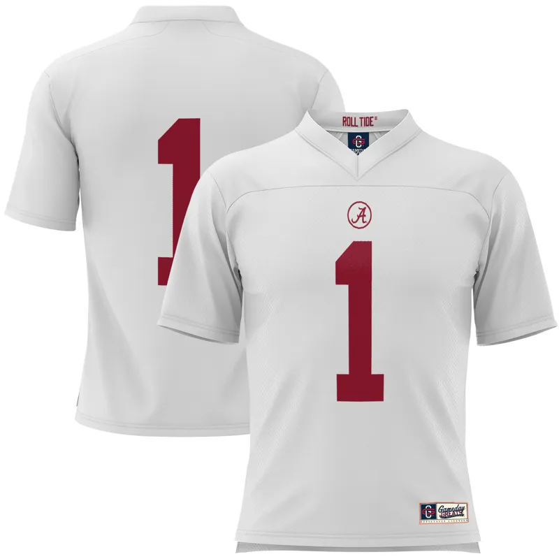 Alabama Crimson Tide Jersey Gameday Greats #1 Crimson Collegiate | Size: Up to 5XL | Style: Mens Womens Youth - Image 3