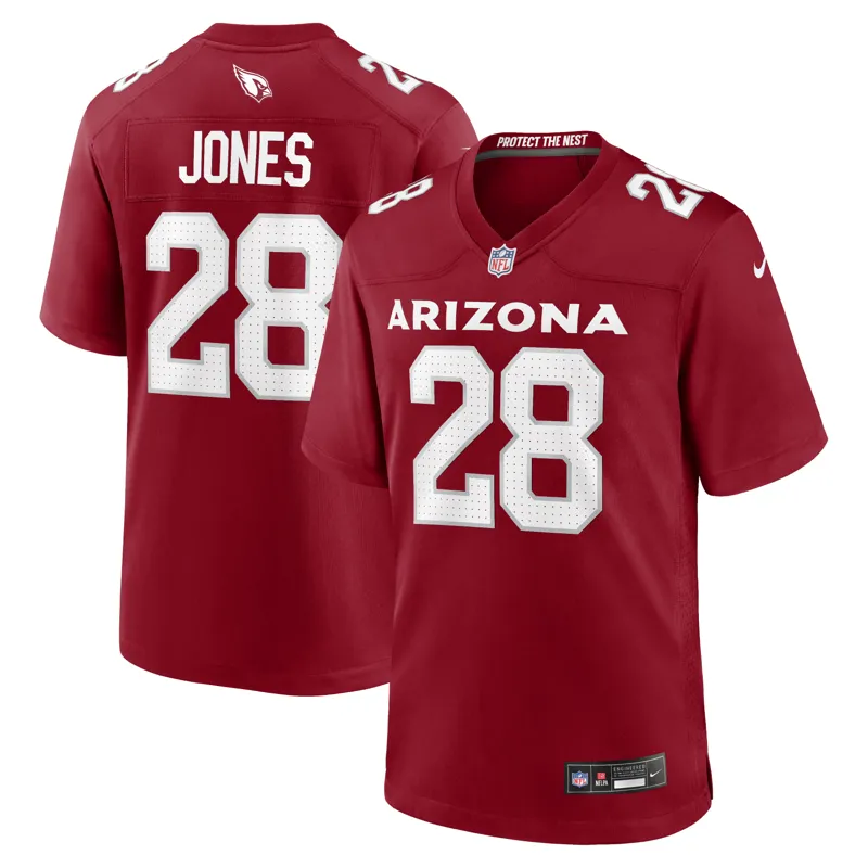 Arizona Cardinals Jersey Elijah Jones Cardinal Game | Size: Up to 5XL | Style: Mens Womens Youth - Image 2