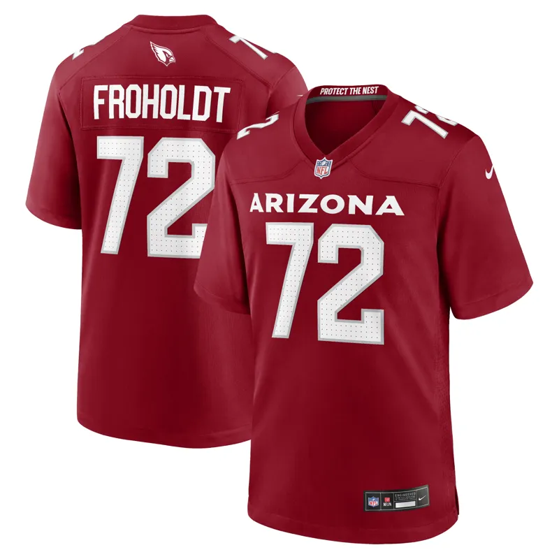 Arizona Cardinals Jersey Hjalte Froholdt Cardinal Team Game | Size: Up to 5XL | Style: Mens Womens Youth