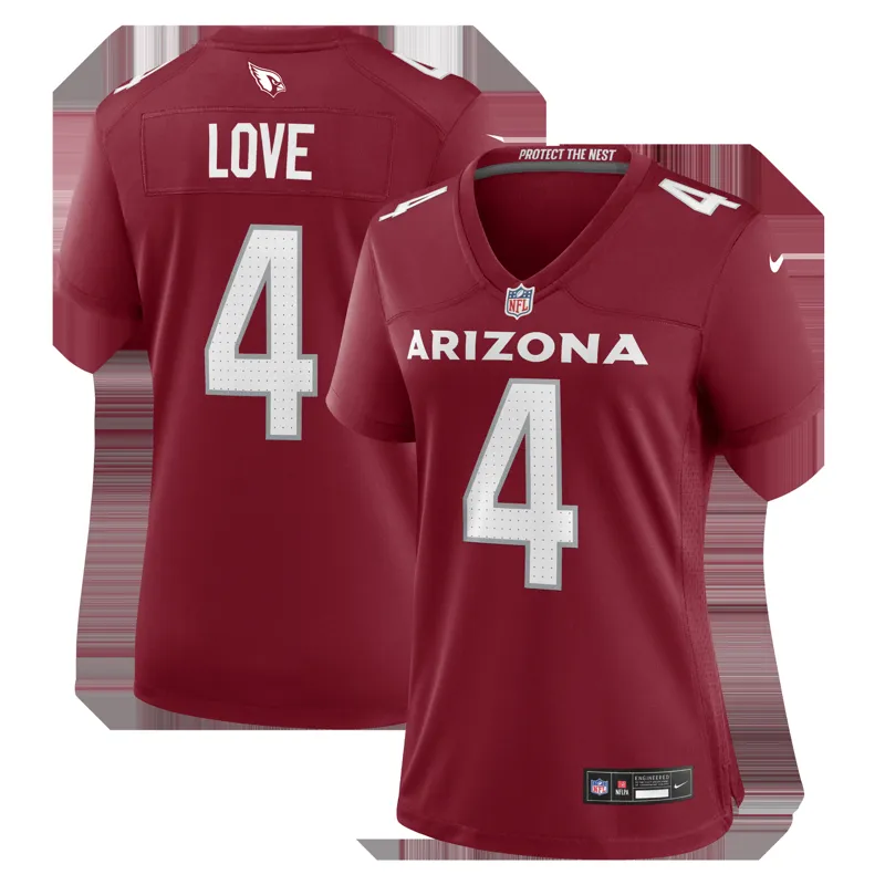 Arizona Cardinals Jersey Jeremiyah Love Black Alternate Game Player | Size: Up to 5XL | Style: Mens Womens Youth - Image 4